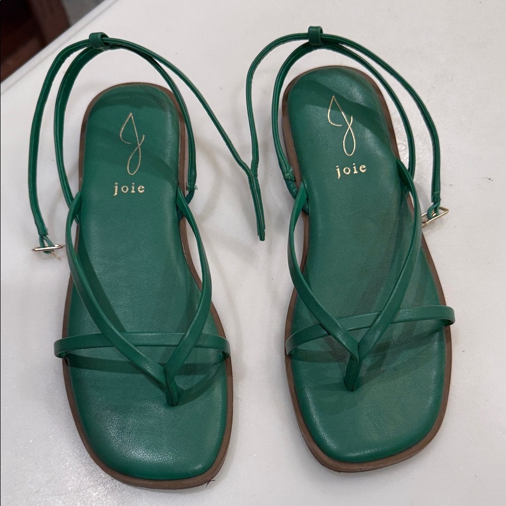 Joie Emerald Green Strappy Sandals
